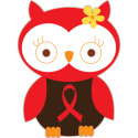 Red Ribbon Awareness Owl